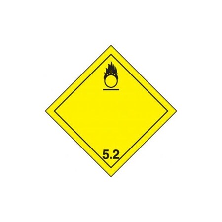 Accuform TDG PLACARD CLASS 5 273MM x 273MM TCP522FV10 TCP522FV10